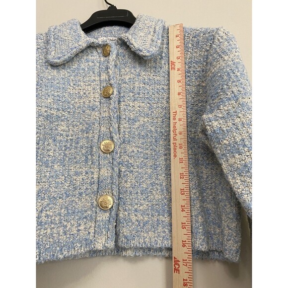 J.Crew Textured cropped lady jacket in space-dyed yarn NWT Size M - Picture 10 of 13